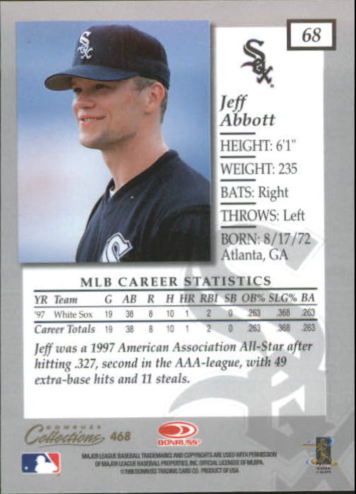 1998 Donruss Collections Baseball "Main Set" Base Cards - Picture 85 of 189