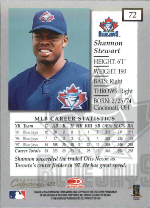 1998 Donruss Collections Baseball "Main Set" Base Cards - Picture 87 of 189