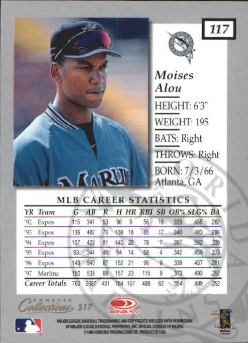 1998 Donruss Collections Baseball "Main Set" Base Cards - Picture 97 of 189