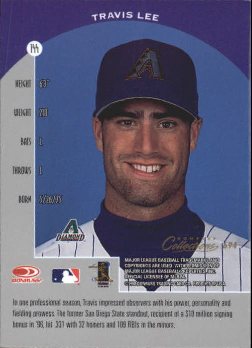 1998 Donruss Collections Preferred #694 Travis Lee FB back image