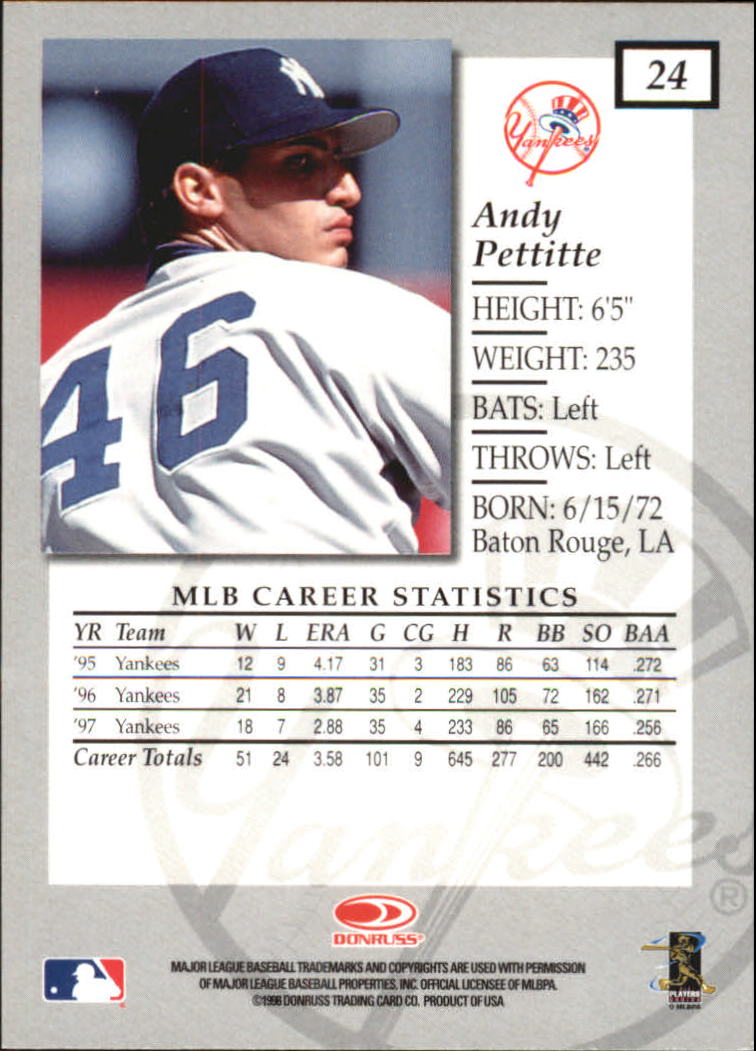 1998 Donruss Elite Baseball "Main Set" Cards #1 to #150 - Picture 49 of 301