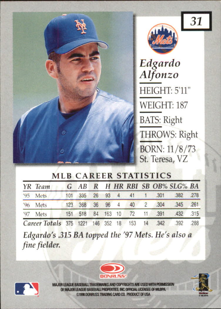 1998 Donruss Elite Baseball "Main Set" Cards #1 to #150 - Picture 63 of 301