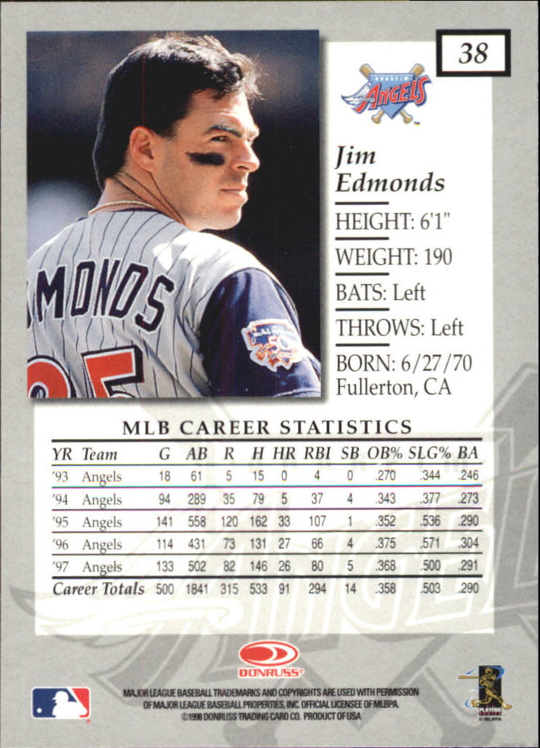 1998 Donruss Elite Baseball "Main Set" Cards #1 to #150 - Picture 77 of 301