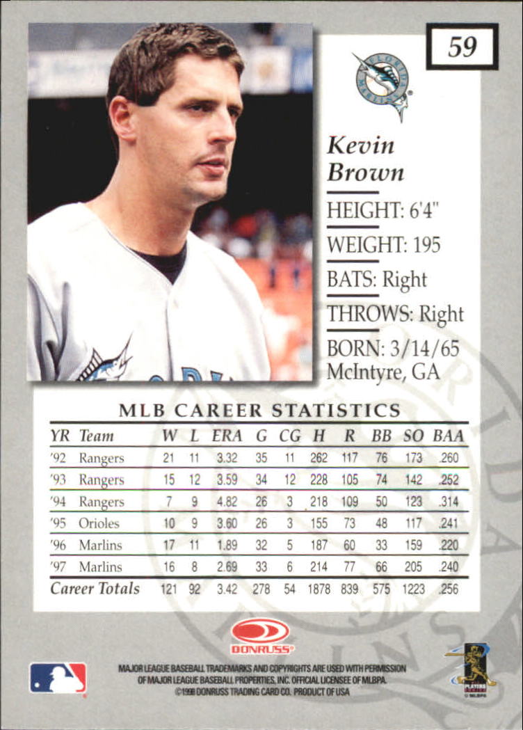 1998 Donruss Elite Baseball "Main Set" Cards #1 to #150 - Picture 119 of 301