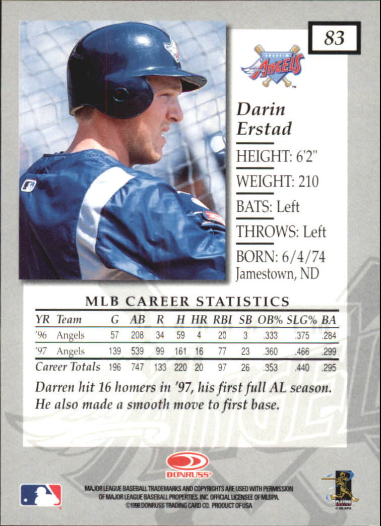 1998 Donruss Elite Baseball "Main Set" Cards #1 to #150 - Picture 167 of 301