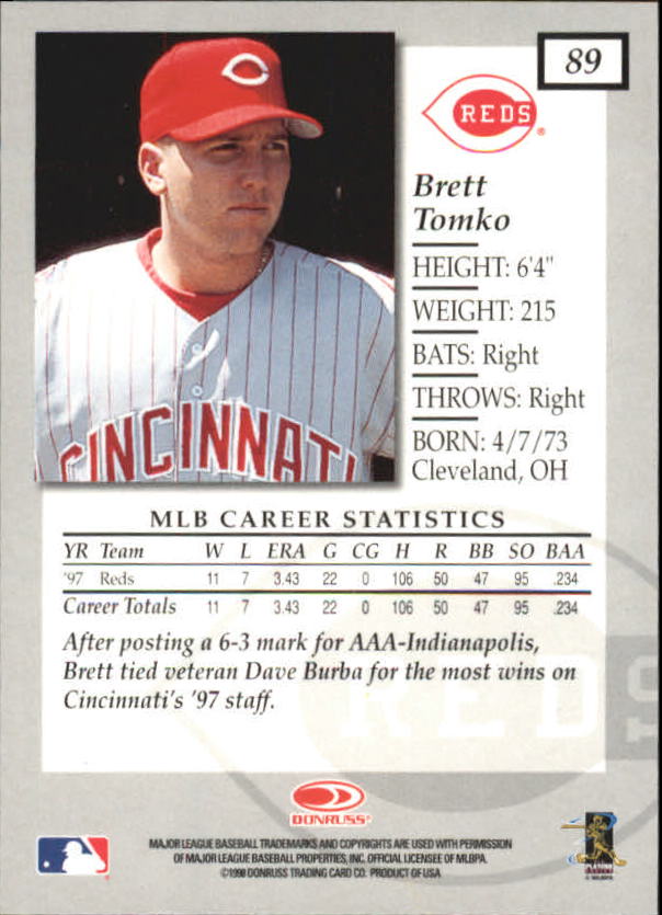 1998 Donruss Elite Baseball "Main Set" Cards #1 to #150 - Picture 179 of 301