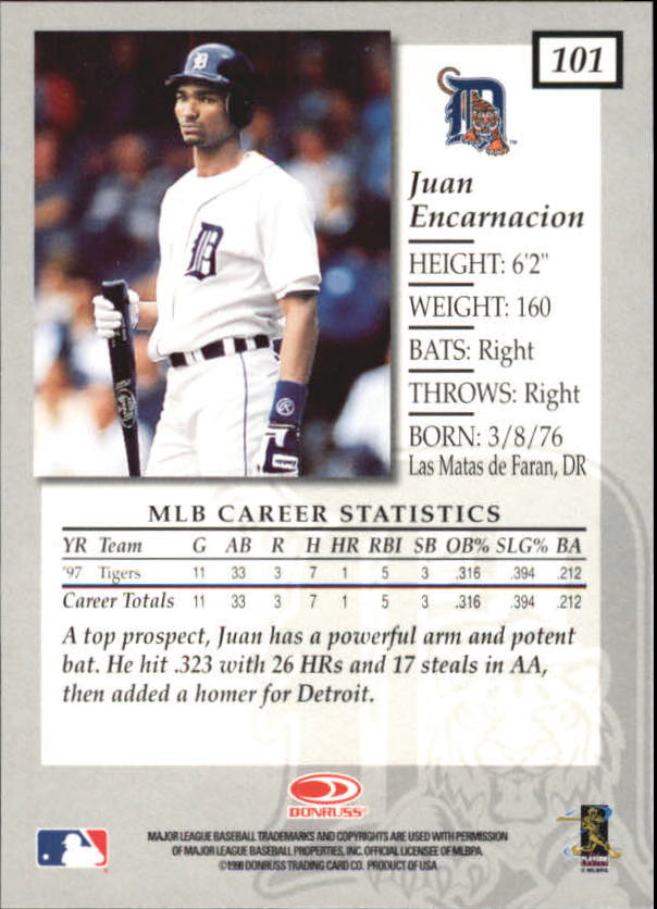 1998 Donruss Elite Baseball "Main Set" Cards #1 to #150 - Picture 203 of 301