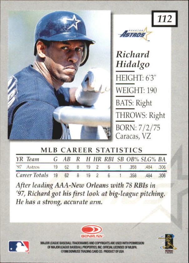 1998 Donruss Elite Baseball "Main Set" Cards #1 to #150 - Picture 225 of 301