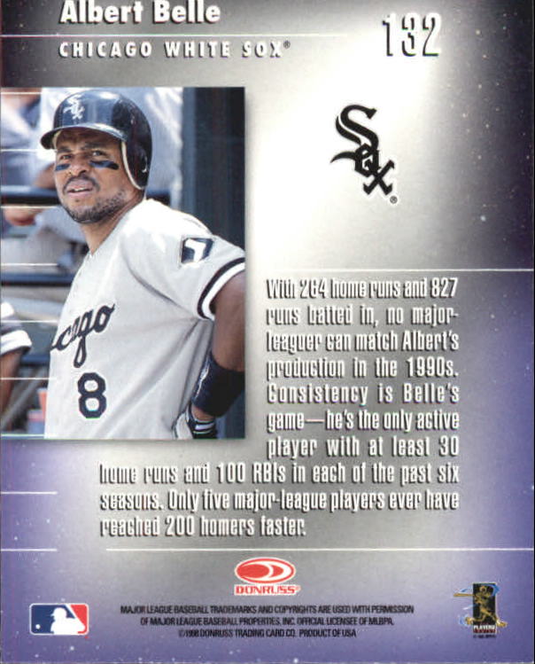 1998 Donruss Elite Baseball "Main Set" Cards #1 to #150 - Picture 265 of 301