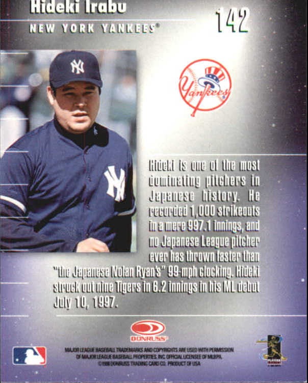1998 Donruss Elite Baseball "Main Set" Cards #1 to #150 - Picture 285 of 301