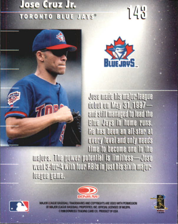 1998 Donruss Elite Baseball "Main Set" Cards #1 to #150 - Picture 287 of 301