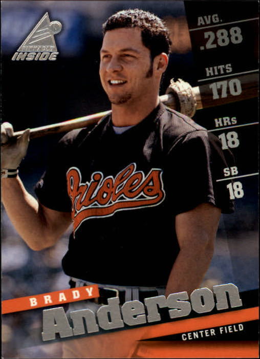 1998 Pinnacle Inside Brady Anderson Baltimore Orioles #82