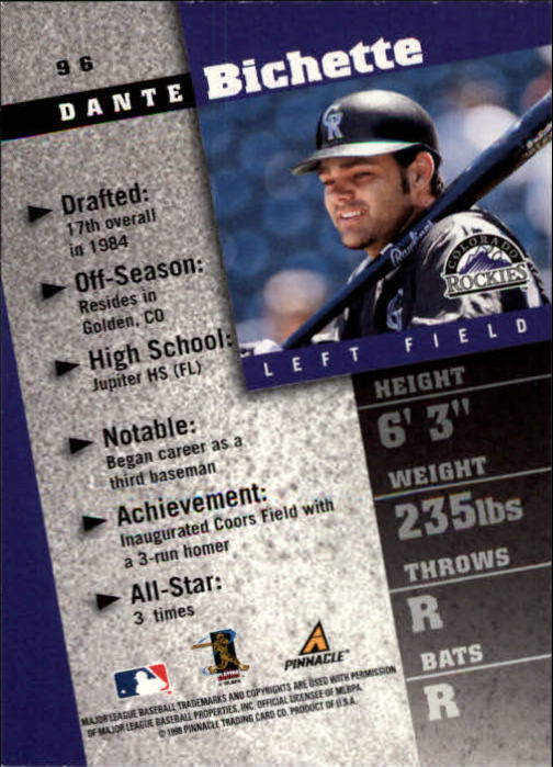 B5285- 1998 Pinnacle Inside BB Cards 1-150 +Inserts -You Pick- 15+ FREE US SHIP - Picture 153 of 254