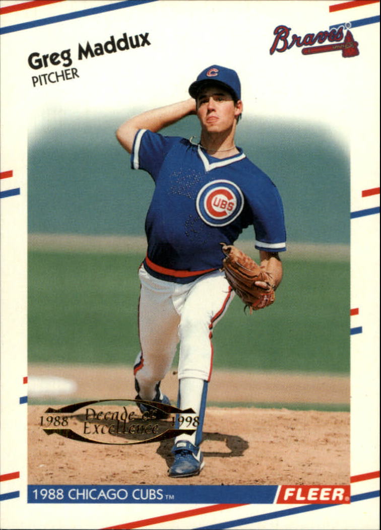 1998 Fleer Tradition Decade of Excellence #9 Greg Maddux