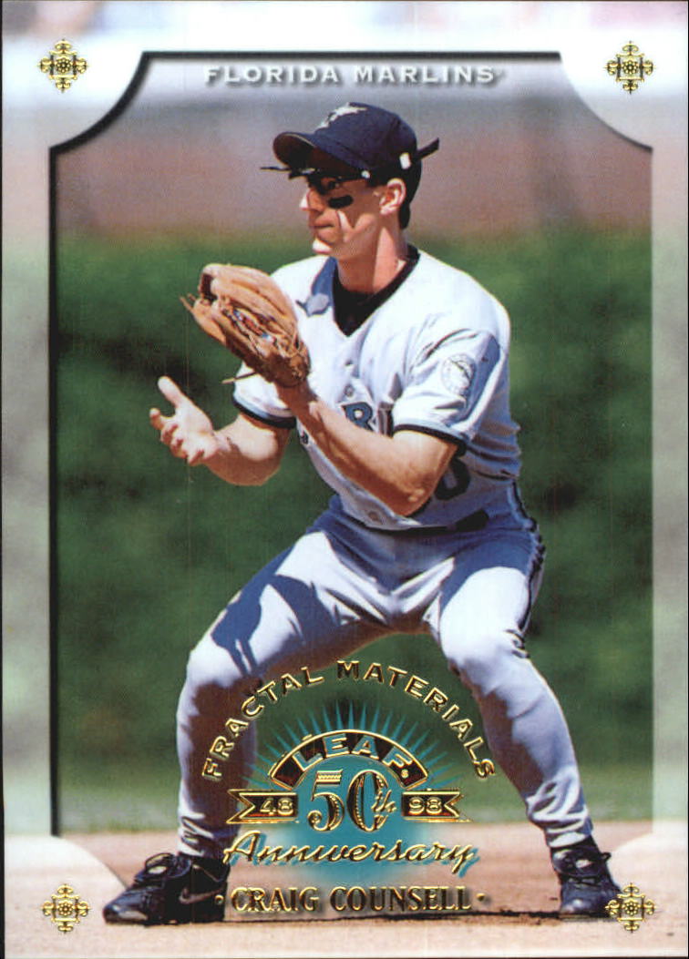 1998 Leaf Fractal Materials #6 Craig Counsell PX