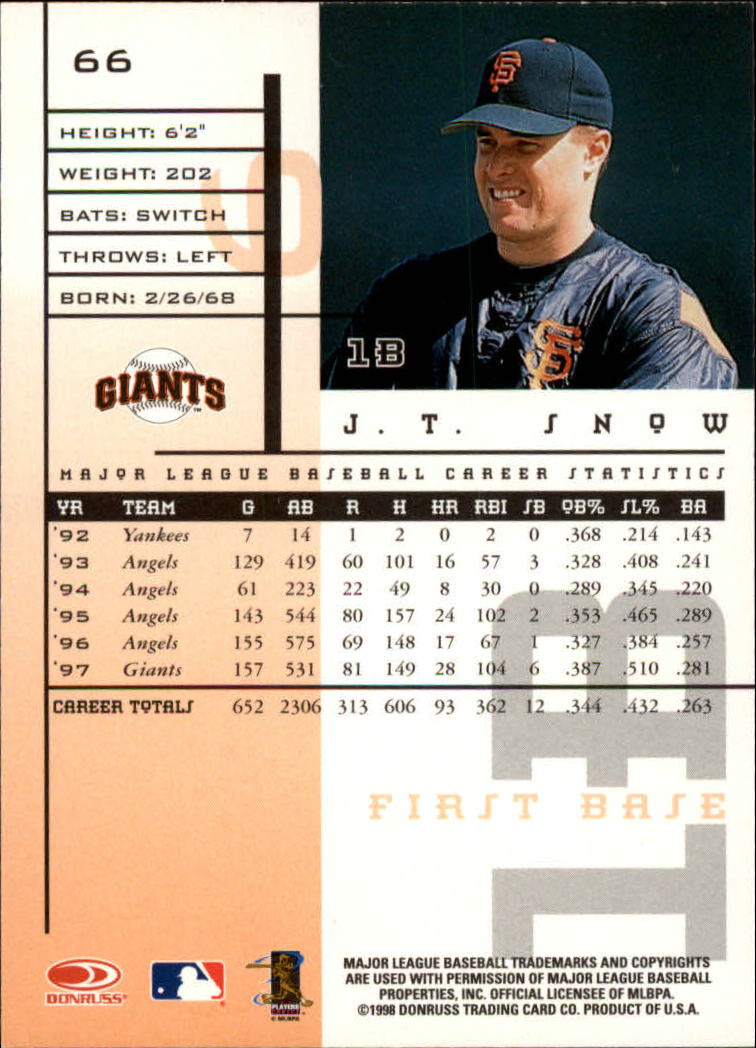 B1721- 1998 Leaf Rookies and Stars BB Asst Cards -You Pick- 15+ FREE US SHIP - Picture 83 of 377