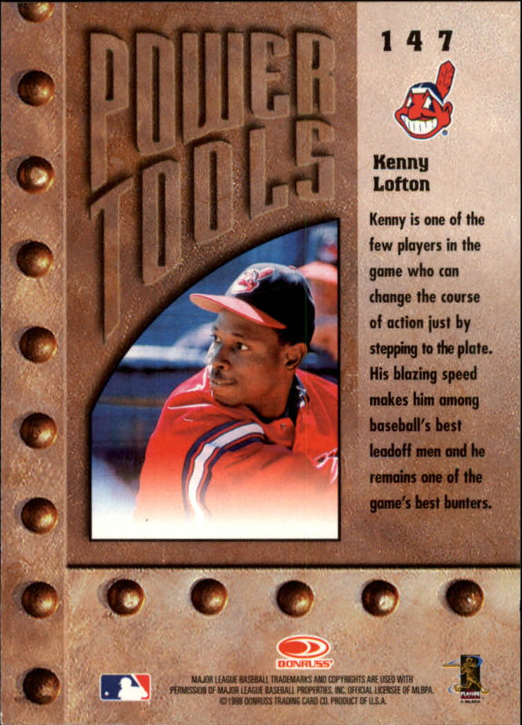 1998 Leaf Rookies and Stars #147 Kenny Lofton PT SP back image