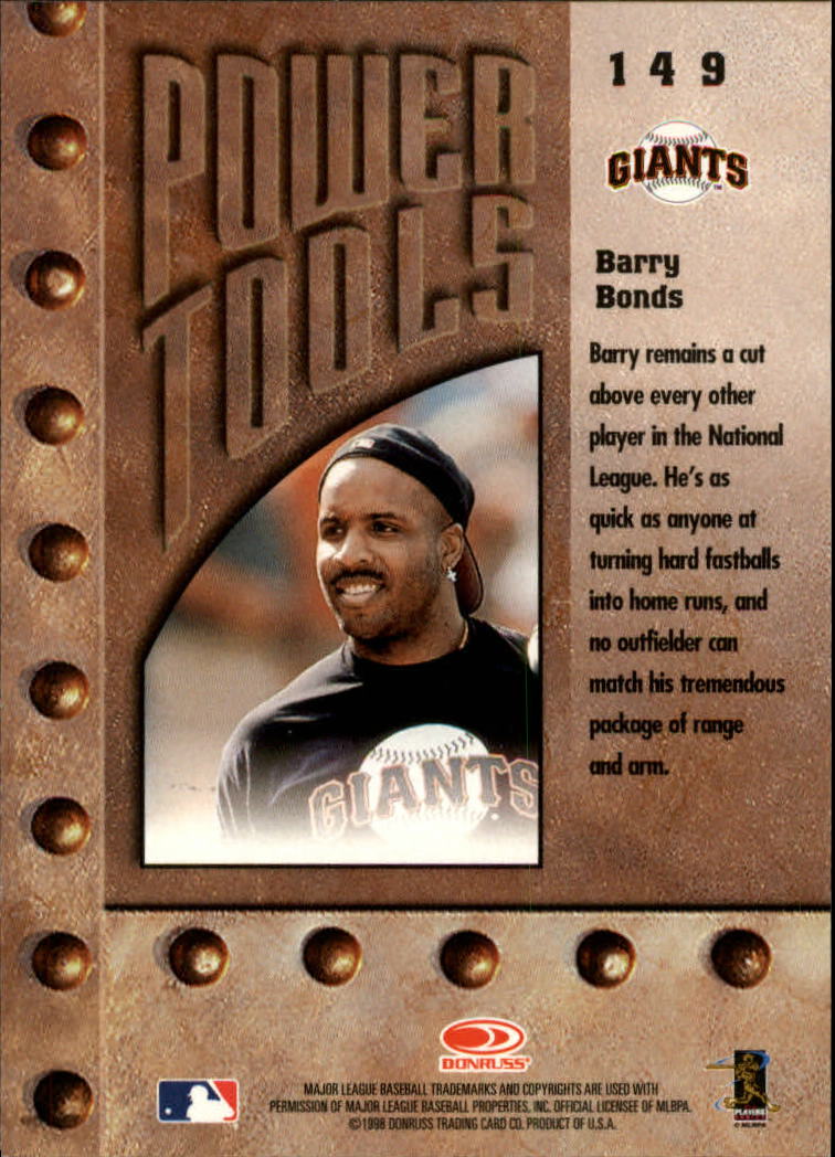 1998 Leaf Rookies and Stars #149 Barry Bonds PT SP