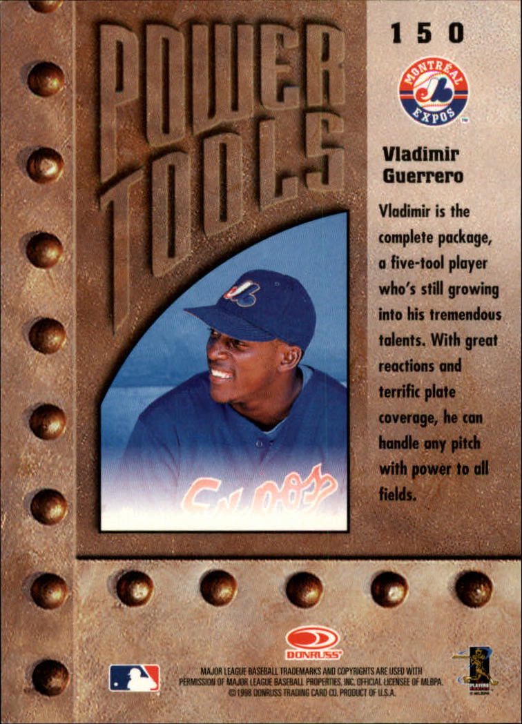 1998 Leaf Rookies and Stars #150 Vladimir Guerrero PT SP back image