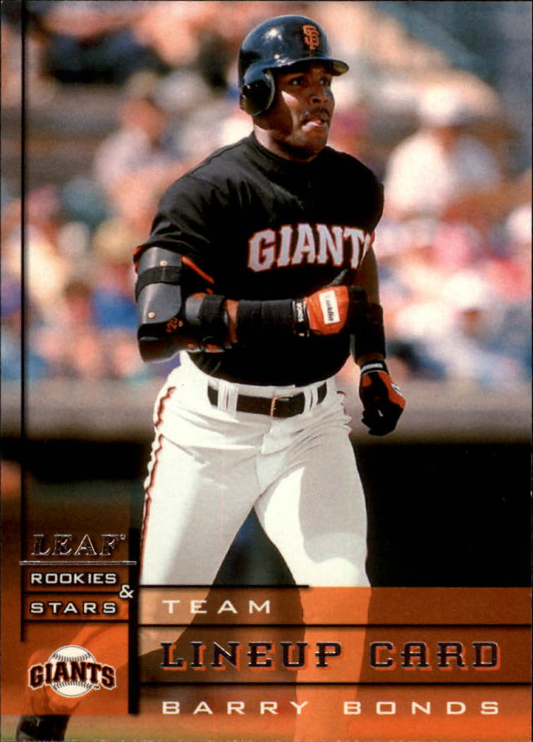 1998 Leaf Rookies and Stars #182 Barry Bonds TLU SP