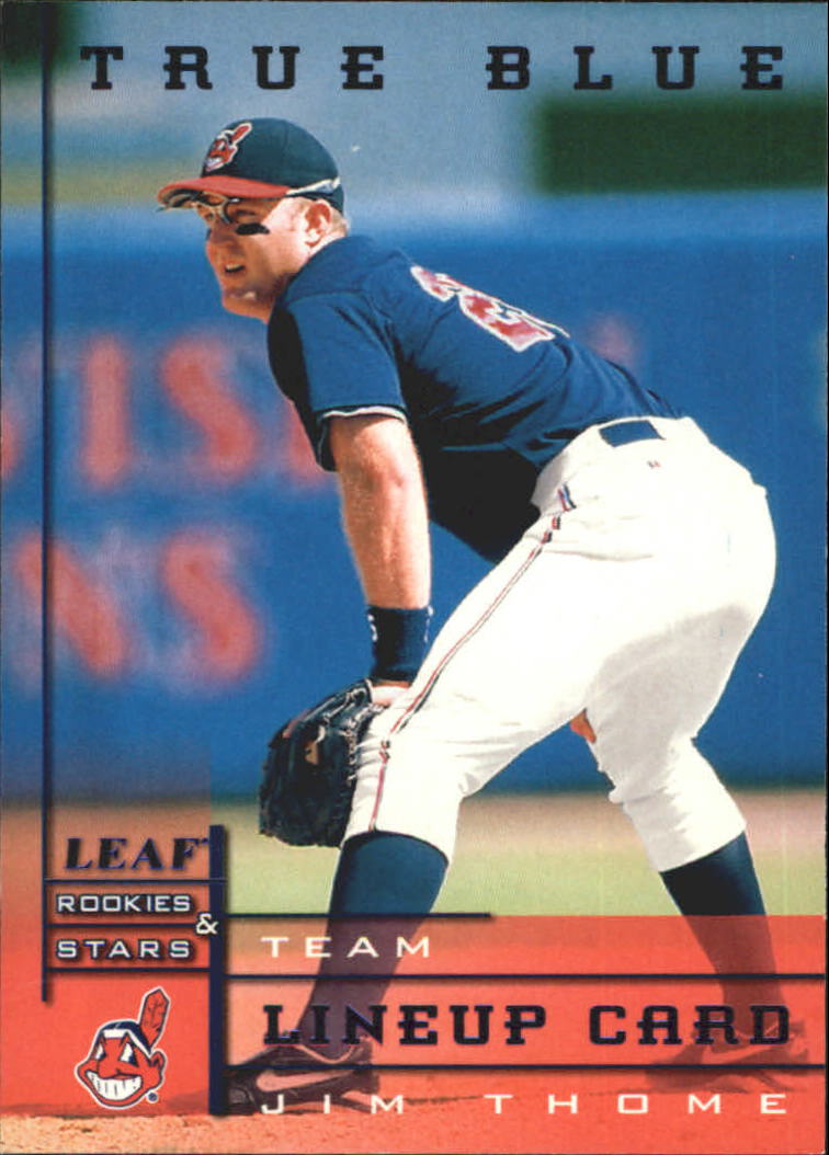 1998 Leaf Rookies and Stars True Blue #177 Jim Thome TLU