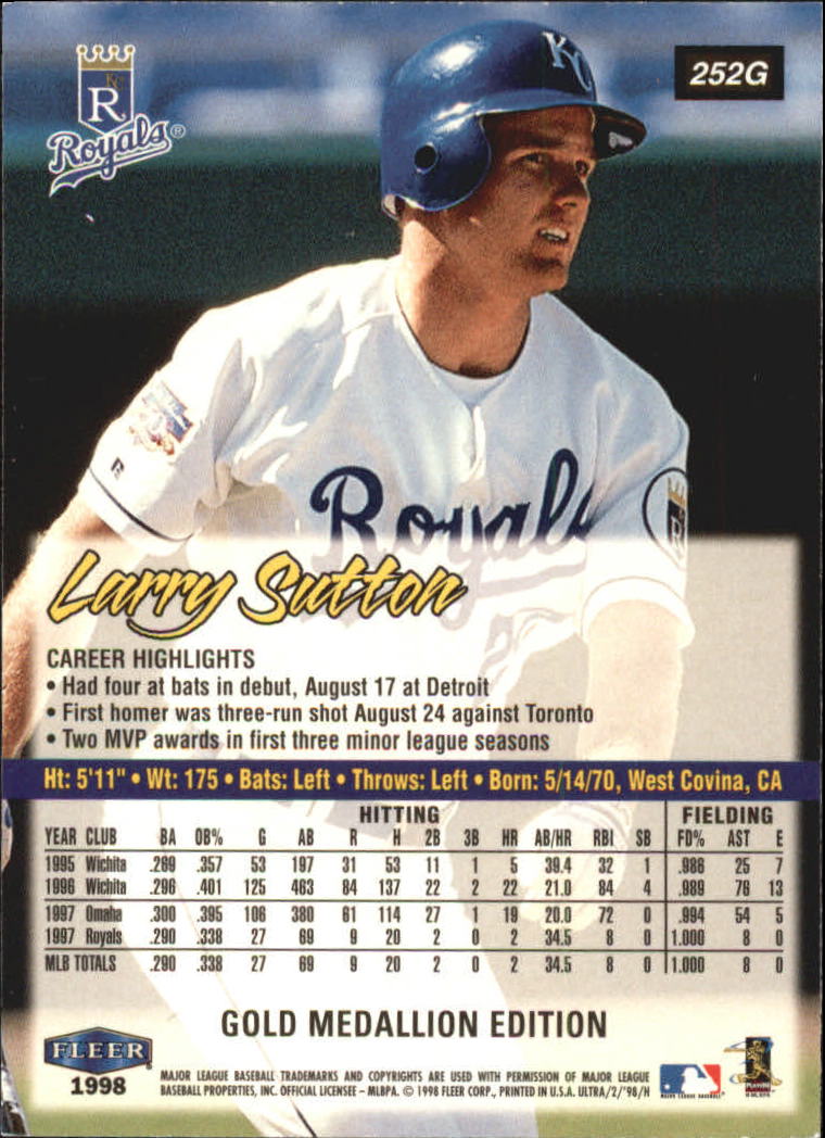 B2963- 1998 Ultra Gold Baseball Card #s 251-500 -You Pick- 15+ FREE US SHIP