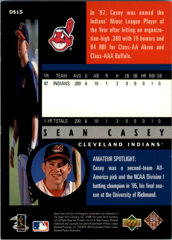 A0522- 1998 Upper Deck BB Verschiedene Einsatz Karten -du Pick- 15 + Kostenlose - Bild 21 von 95