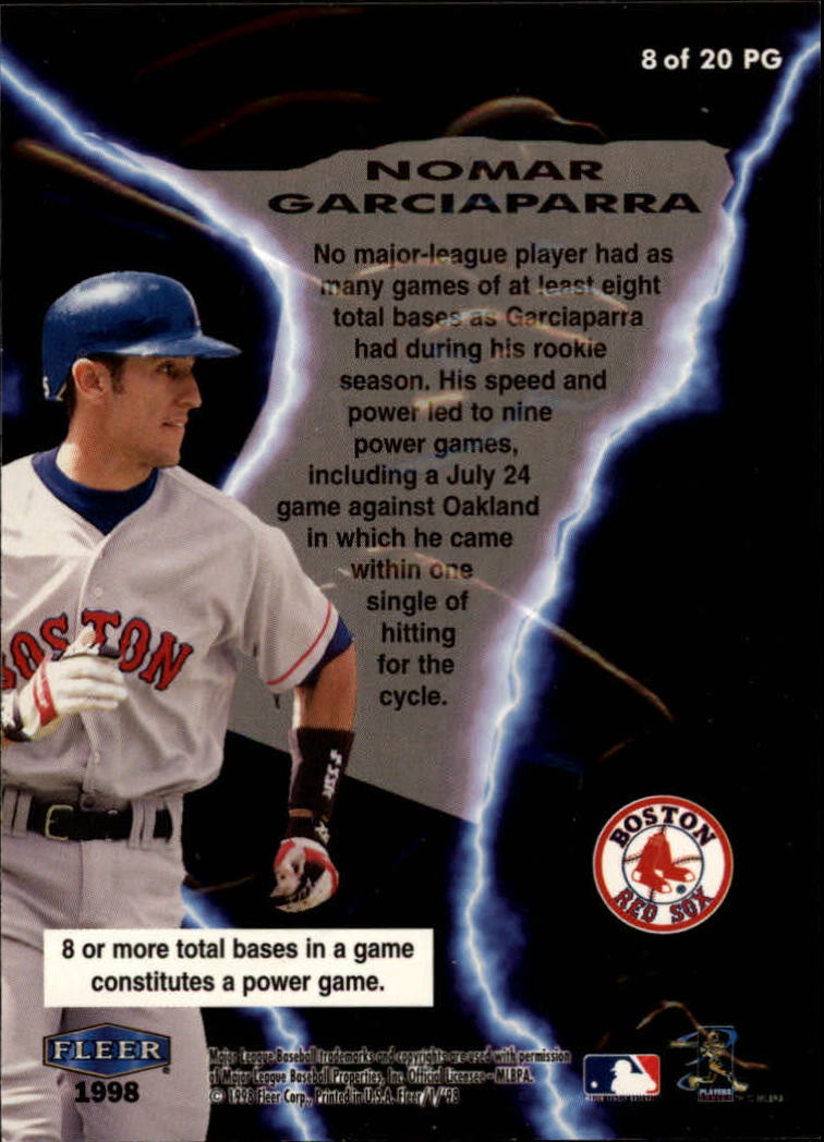 1998 Fleer Tradition Baseball "Power Game" Insert Cards - Picture 13 of 15