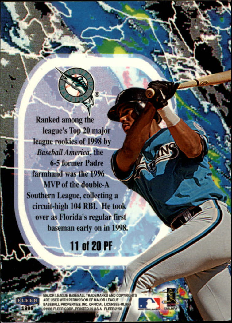 1998 Fleer Tradition Baseball "Promising Forecast" Insert Cards - Picture 17 of 25
