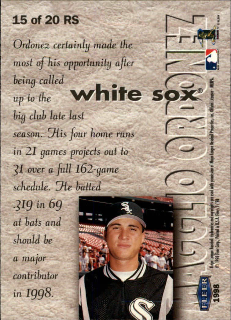 1998 Fleer Tradition Baseball "Rookie Sensations" Insert Cards - Picture 25 of 31