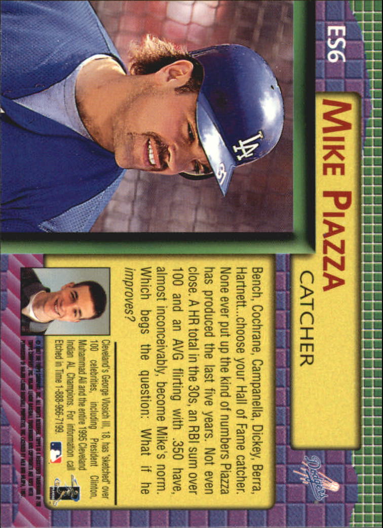 1998 Topps Etch-A-Sketch #ES6 Mike Piazza back image
