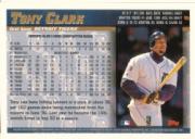1998 Topps Inaugural Diamondbacks #9 Tony Clark back image