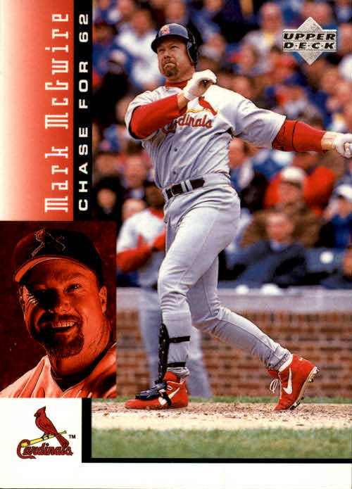 1998 Upper Deck Mark McGwire's Chase for 62 #3 Mark McGwire/Homer