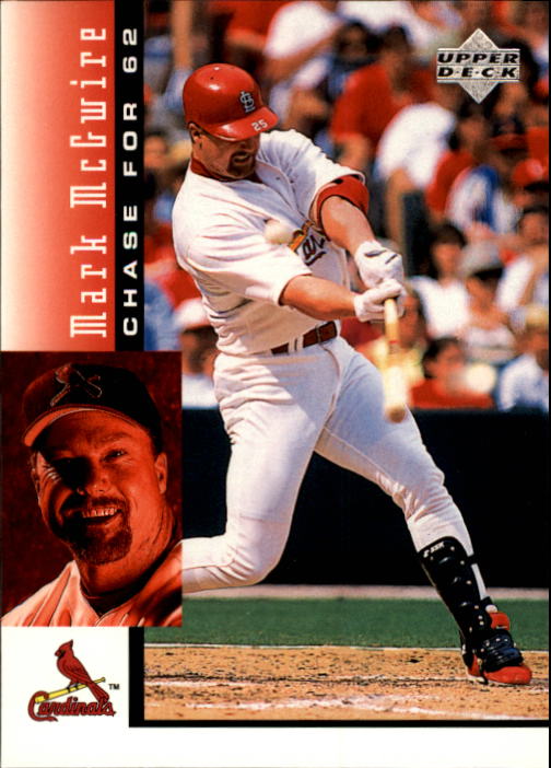 1998 Upper Deck Mark McGwire's Chase for 62 #29 Mark McGwire/56th and 57th homers on September 1,