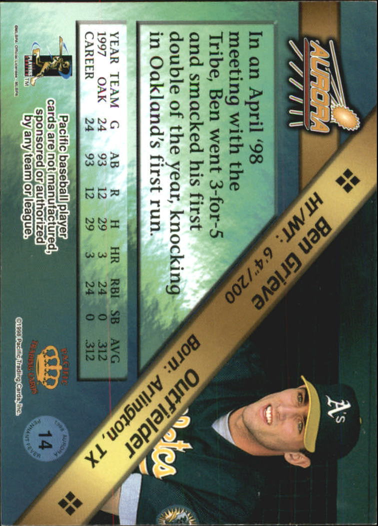 B2386- 1998 Aurora Baseball Card # S 1-200 + Einsätze -du Pick- 15 + Free US - Bild 391 von 463