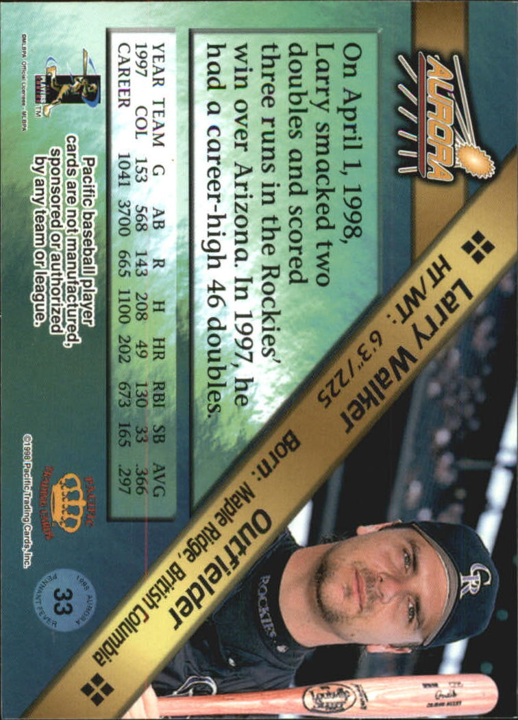 B2386- 1998 Aurora Baseball Card # S 1-200 + Einsätze -du Pick- 15 + Free US - Bild 429 von 463