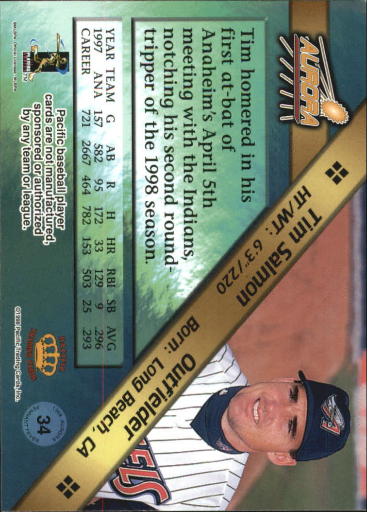 B2386- 1998 Aurora Baseball Card # S 1-200 + Einsätze -du Pick- 15 + Free US - Bild 431 von 463