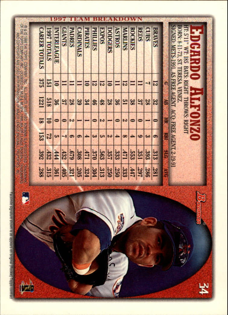 A2158- 1998 Bowman Baseball Card #s 1-250 +Rookies -You Pick- 15+ FREE US SHIP - Picture 69 of 493