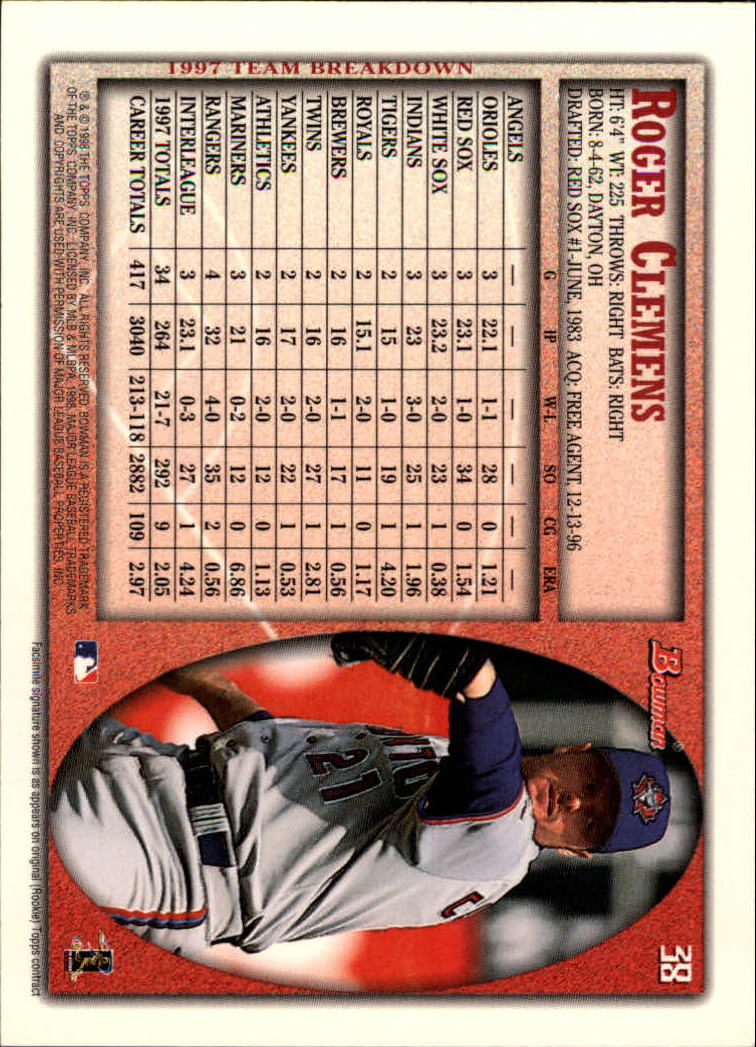A2158- 1998 Bowman Baseball Card #s 1-250 +Rookies -You Pick- 15+ FREE US SHIP - Picture 77 of 493