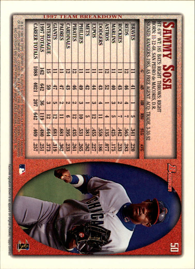 A2158- 1998 Bowman Baseball Card #s 1-250 +Rookies -You Pick- 15+ FREE US SHIP - Picture 101 of 493
