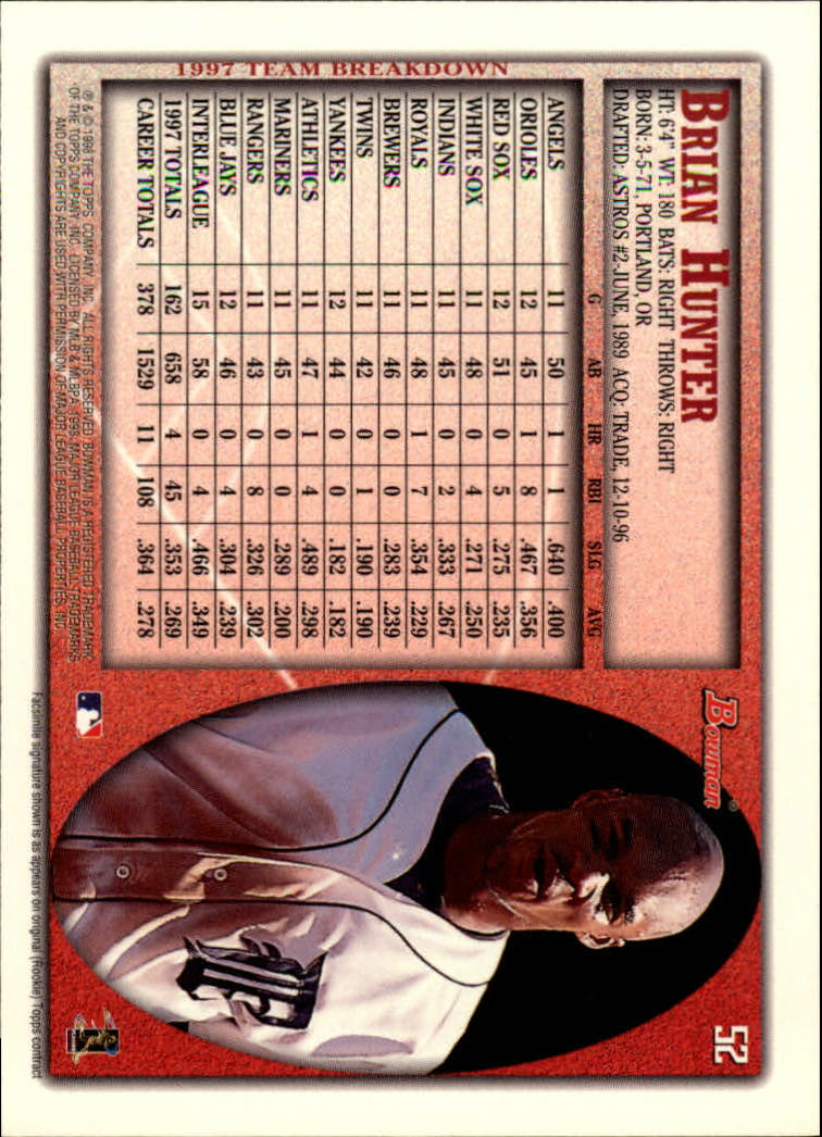 A2158- 1998 Bowman Baseball Card #s 1-250 +Rookies -You Pick- 15+ FREE US SHIP - Picture 105 of 493