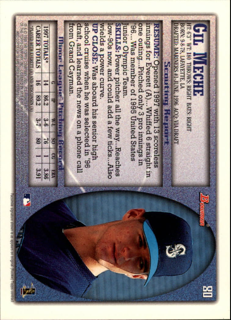 A2158- 1998 Bowman Baseball Card #s 1-250 +Rookies -You Pick- 15+ FREE US SHIP - Picture 161 of 493