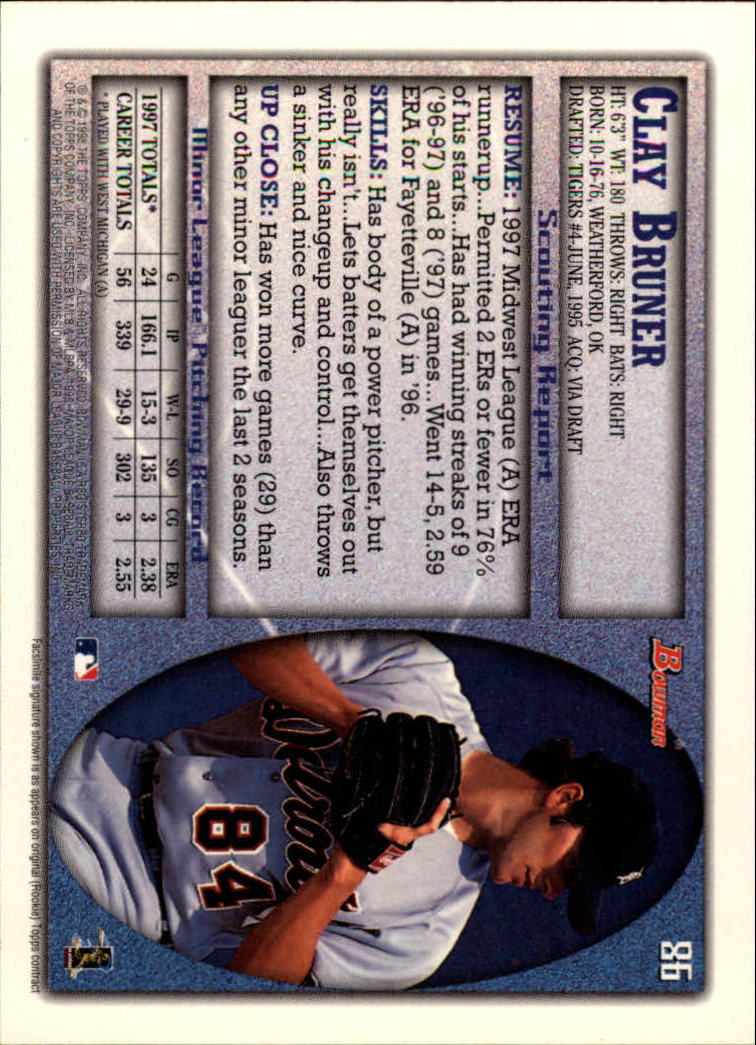 A2158- 1998 Bowman Baseball Card #s 1-250 +Rookies -You Pick- 15+ FREE US SHIP - Picture 171 of 493