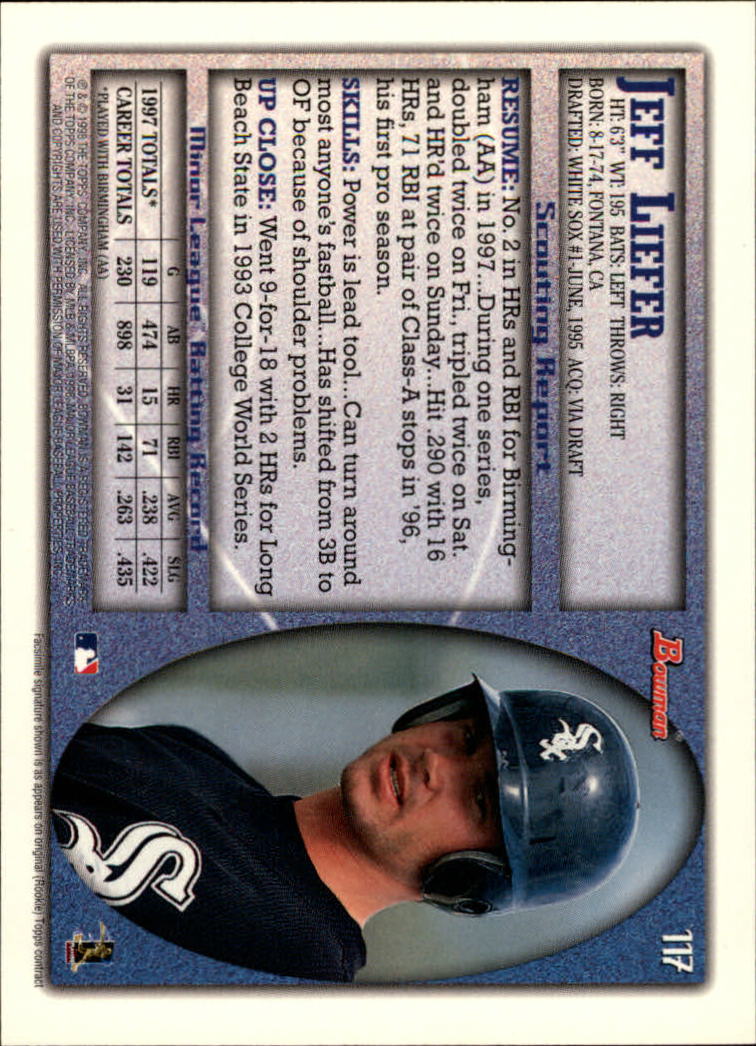 A2158- 1998 Bowman Baseball Card #s 1-250 +Rookies -You Pick- 15+ FREE US SHIP - Picture 233 of 493