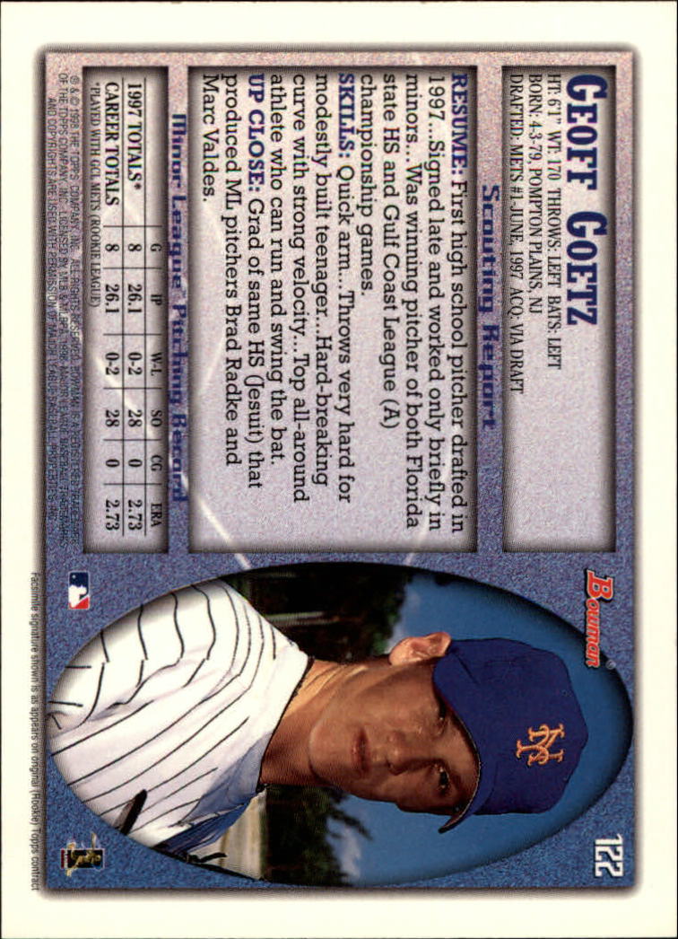 A2158- 1998 Bowman Baseball Card #s 1-250 +Rookies -You Pick- 15+ FREE US SHIP - Picture 243 of 493