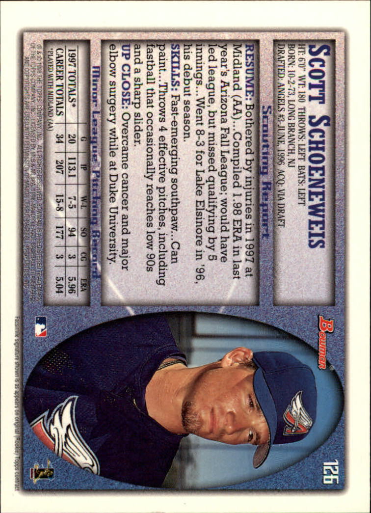 A2158- 1998 Bowman Baseball Card #s 1-250 +Rookies -You Pick- 15+ FREE US SHIP - Picture 247 of 493