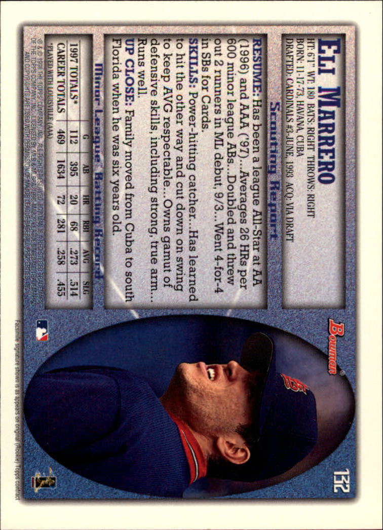 A2158- 1998 Bowman Baseball Card #s 1-250 +Rookies -You Pick- 15+ FREE US SHIP - Picture 259 of 493
