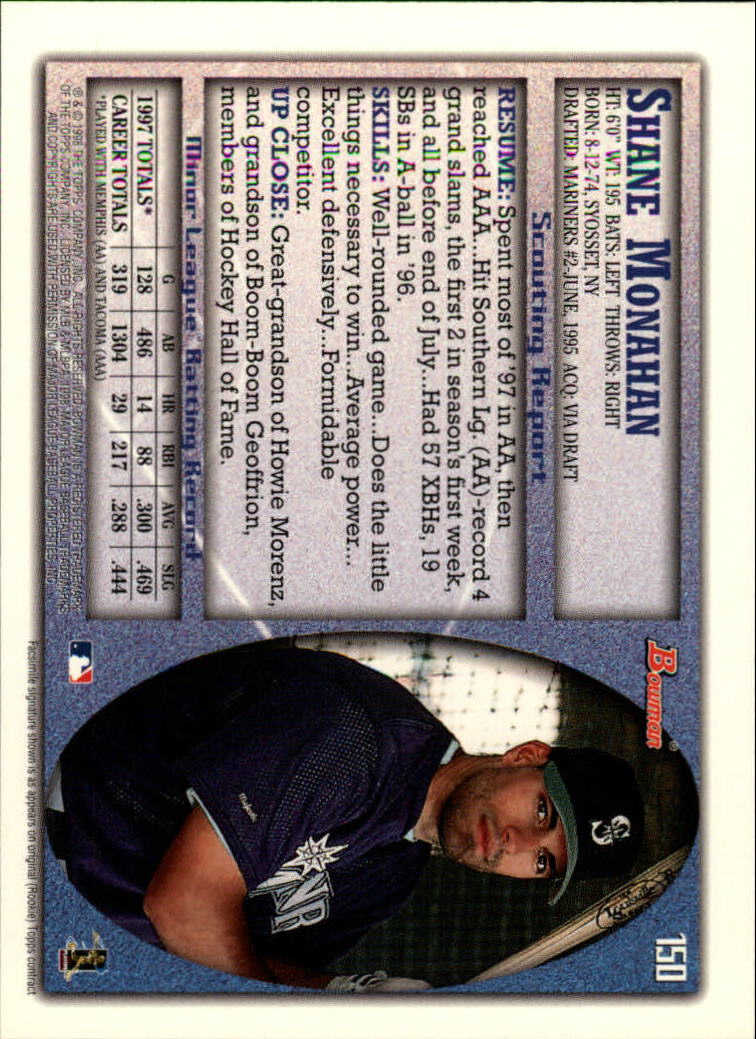 A2158- 1998 Bowman Baseball Card #s 1-250 +Rookies -You Pick- 15+ FREE US SHIP - Picture 295 of 493