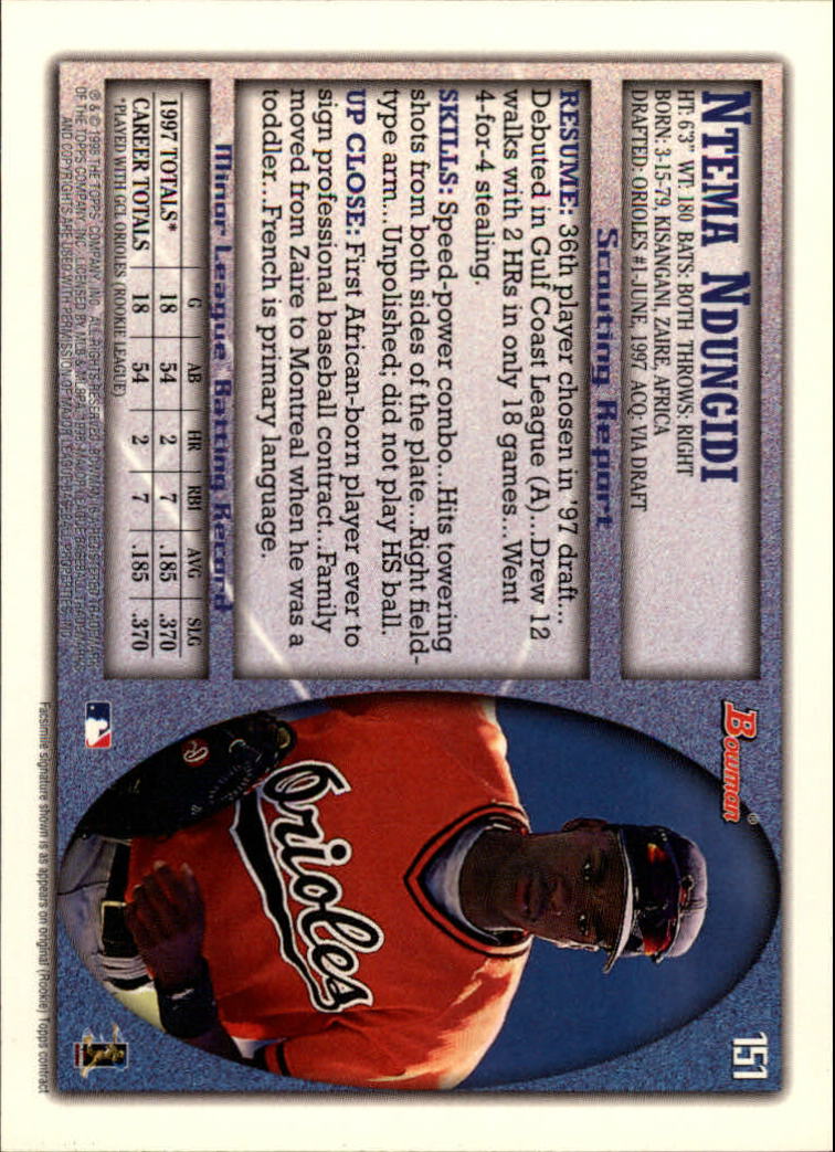 A2158- 1998 Bowman Baseball Card #s 1-250 +Rookies -You Pick- 15+ FREE US SHIP - Picture 297 of 493