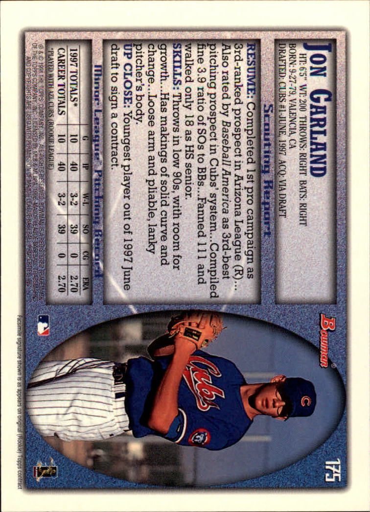A2158- 1998 Bowman Baseball Card #s 1-250 +Rookies -You Pick- 15+ FREE US SHIP - Picture 345 of 493